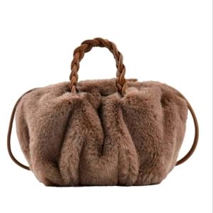 Mini Brown Fabulous Vegan Fur Purse